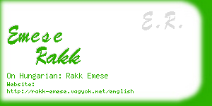 emese rakk business card